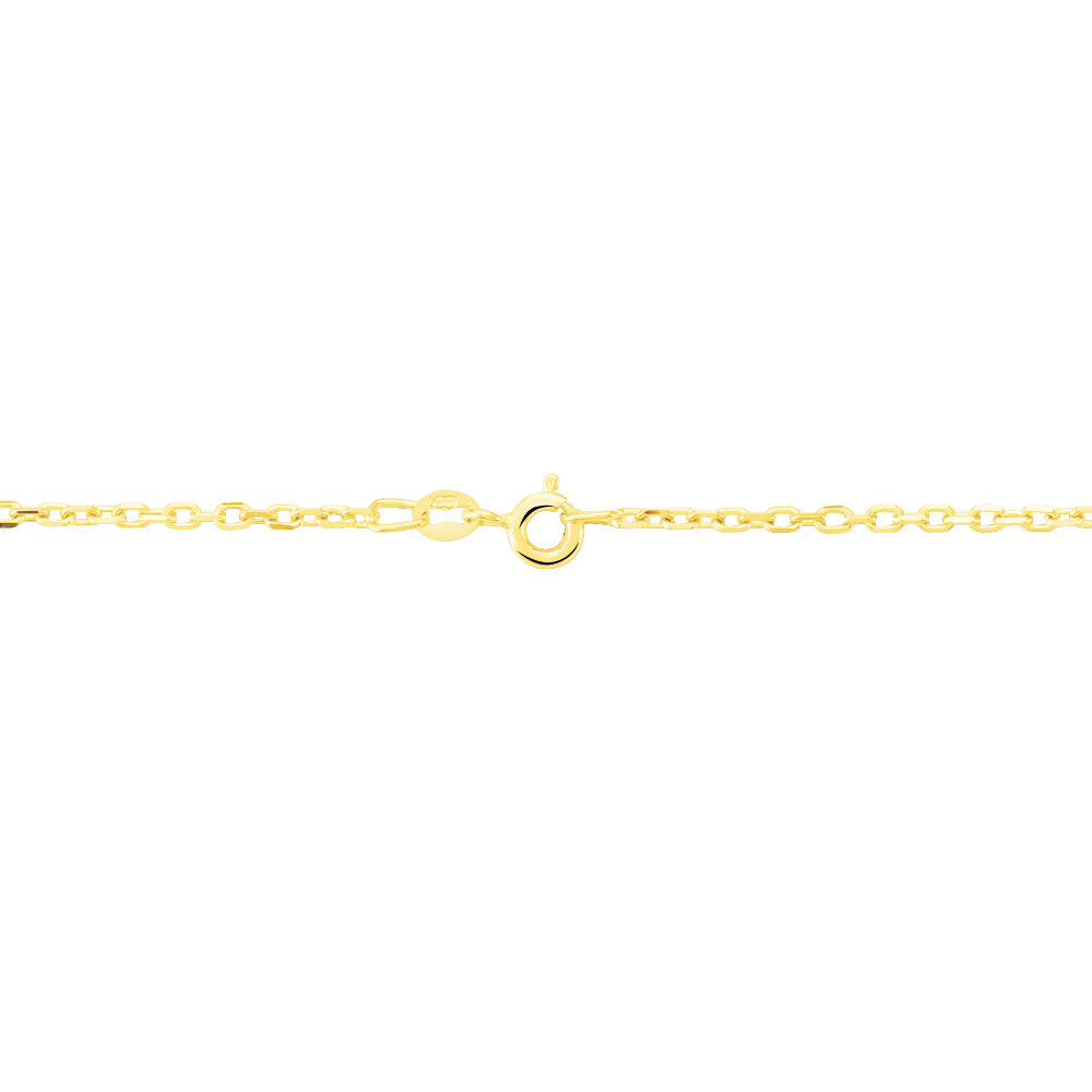 Chaîne Keyssie Maille Forçat Diamantée Or Jaune - Chaines Famille | Marc Orian