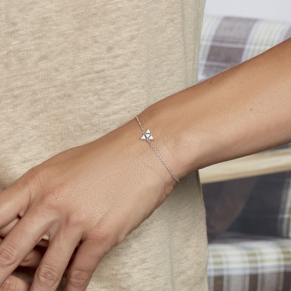 Bracelet Mathilde Argent Blanc Oxyde De Zirconium - Bracelets chaînes Femme | Marc Orian