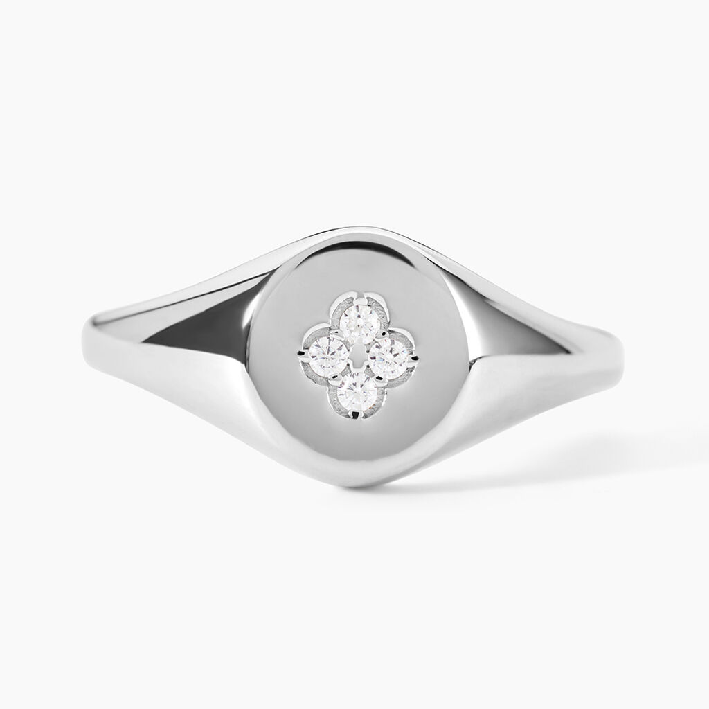 Chevali&egrave;re Audie Argent Blanc Oxyde De Zirconium - Bijoux fantaisie Femme | Marc Orian