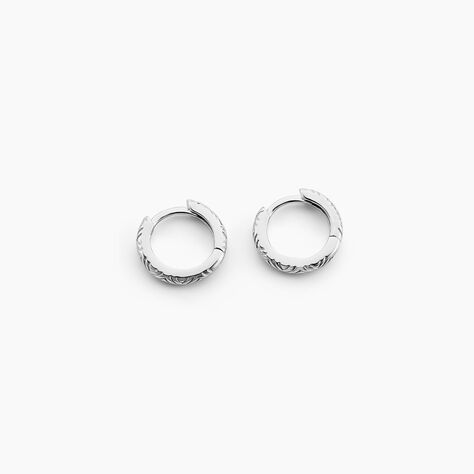 Créoles Shula Argent Blanc - Créoles Femme | Marc Orian