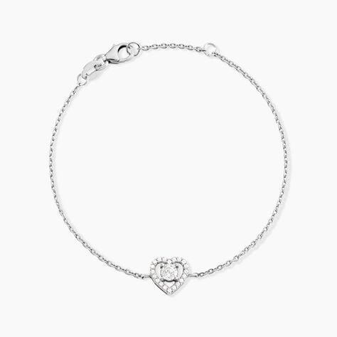 Bracelet Suzon Argent Blanc Oxyde De Zirconium - Bracelets fantaisie Femme | Marc Orian