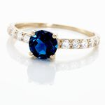 Bague Or Jaune Monroe Topaze Oxydes De Zirconium - Bagues pierres fines Femme | Marc Orian