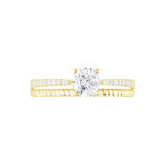 Bague Solitaire Rosemonde Or Jaune Oxyde De Zirconium - Solitaires Femme | Marc Orian