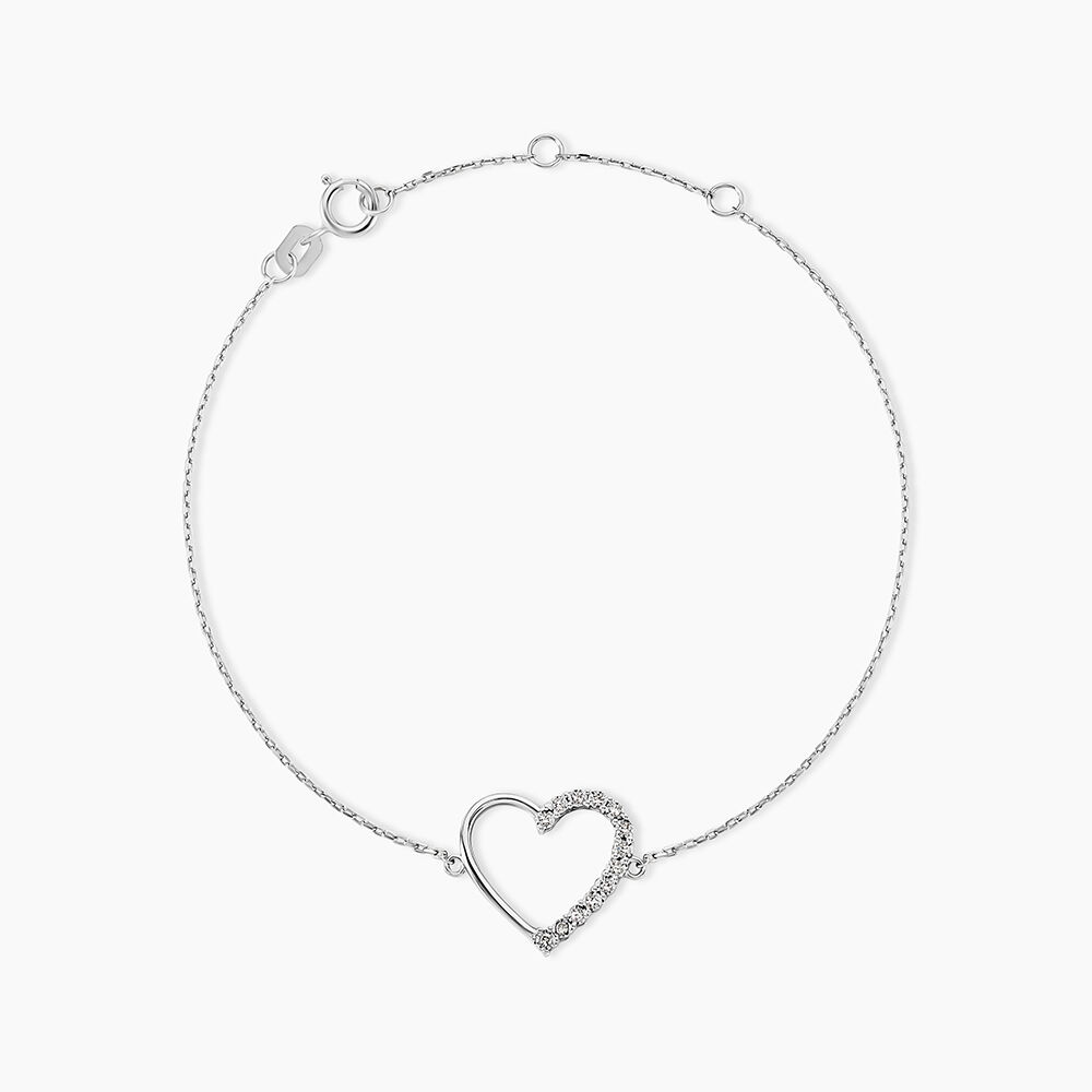 Bracelet Chlora Or Blanc Diamant - Bracelets cha&icirc;nes Femme | Marc Orian