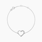 Bracelet Chlora Or Blanc Diamant - Bracelets cha&icirc;nes Femme | Marc Orian