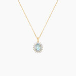 Collier Allande Or Jaune Topaze Et Oxyde De Zirconium - Colliers avec pierres Femme | Marc Orian