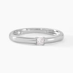 Bague Petula Argent Blanc Diamant Synth&eacute;tique - Solitaires Femme | Marc Orian