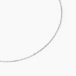 Cha&icirc;ne Igoa Maille For&ccedil;at Diamantee Or Blanc - Chaines Femme | Marc Orian