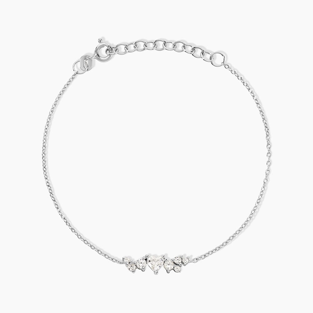 Bracelet Lovella Argent Blanc Oxyde De Zirconium - Bracelets fantaisie Femme | Marc Orian