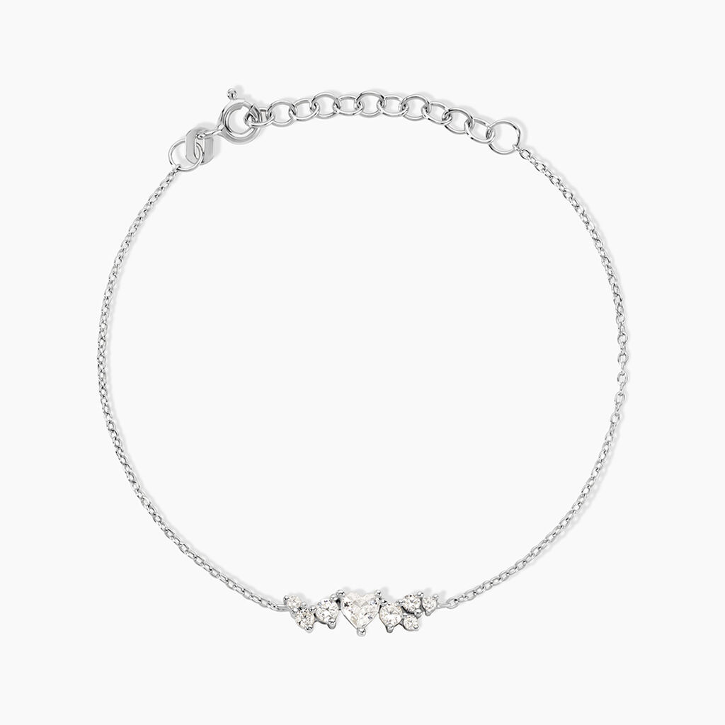 Bracelet Lovella Argent Blanc Oxyde De Zirconium - Bracelets fantaisie Femme | Marc Orian