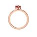 Bague Solitaire Kelvyn Argent Rose Oxyde De Zirconium - Solitaires Femme | Marc Orian