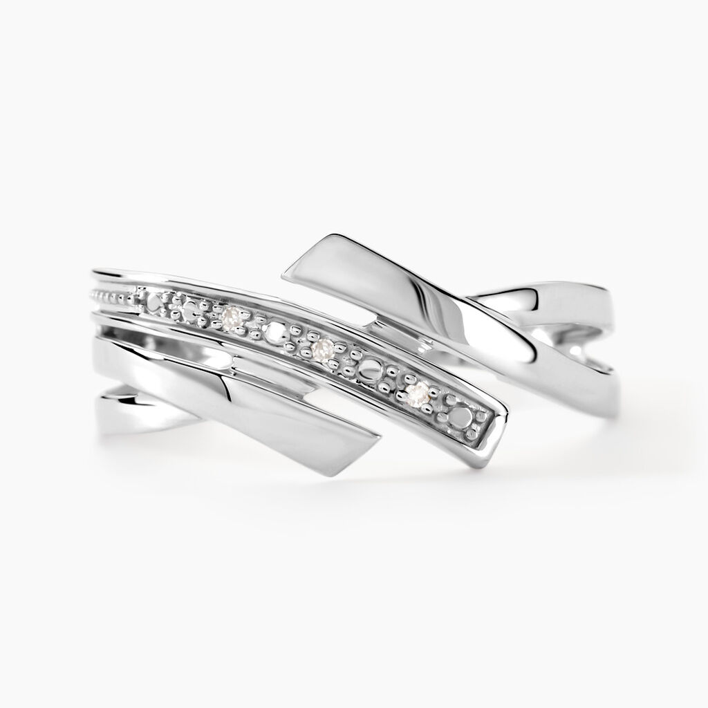 Bague Nermine Or Blanc Diamant - Bagues Femme | Marc Orian