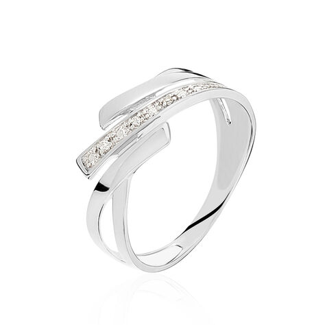 Bague Nermine Or Blanc Diamant - Bagues Femme | Marc Orian