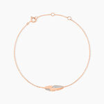Bracelet Clodie Or Rose Diamant - Bracelets cha&icirc;nes Femme | Marc Orian