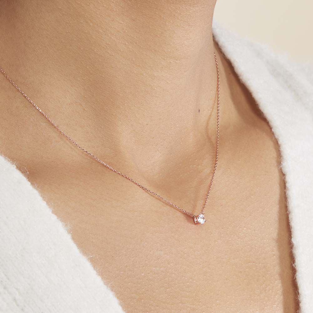 Collier Ponama Or Rose Oxyde De Zirconium -  Femme | Marc Orian