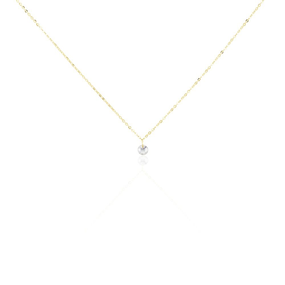 Collier Or Jaune Emilee Oxyde De Zirconium - Colliers avec pierres Enfant | Marc Orian