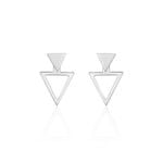 Bijoux D'oreilles Katie Argent Blanc - Piercings d'oreilles Femme | Marc Orian