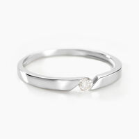 Bague Or Blanc Anilie Diamant