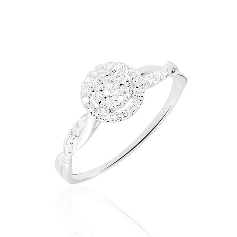 Bague Or Blanc Vesunna Diamants - Bagues pierres précieuses Femme | Marc Orian