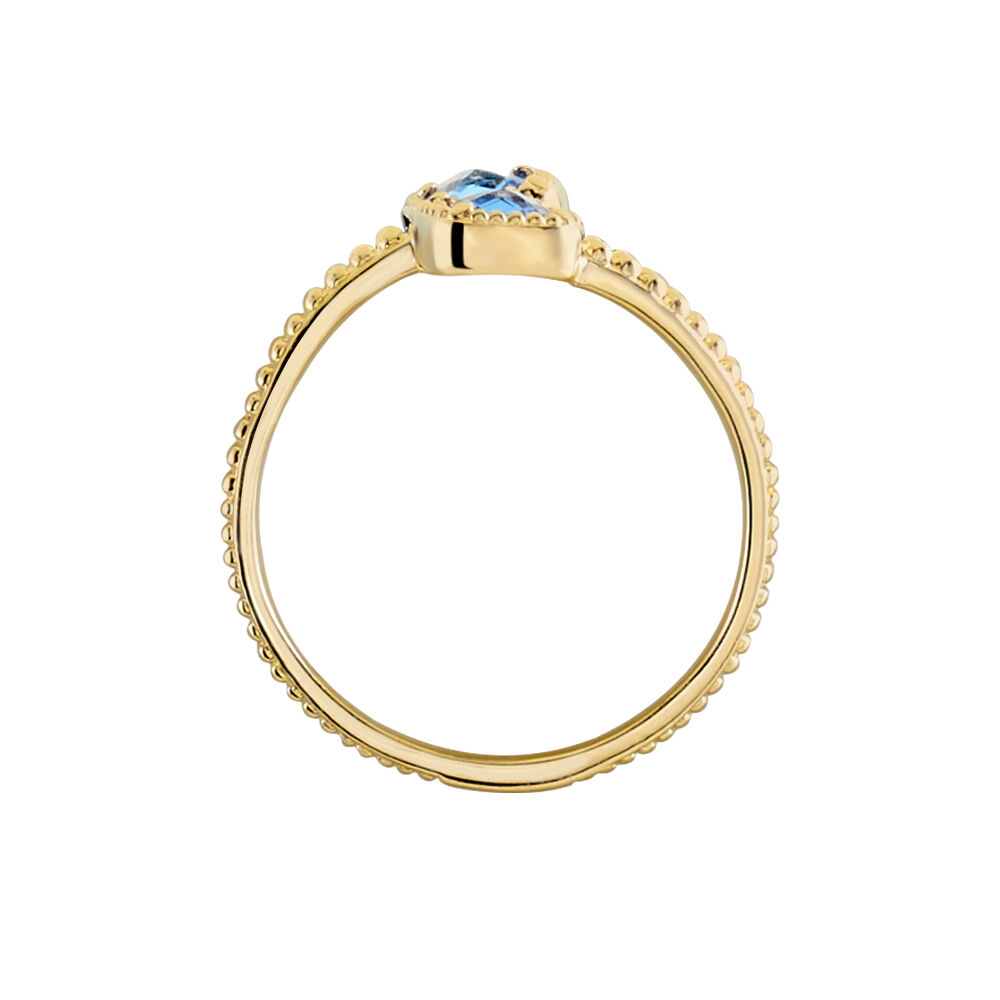 Bague Ilvaae Plaqué Or Pierre Bleue - Bagues avec pierre Femme | Marc Orian