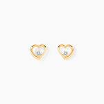 Boucles D'Oreilles Puces Erastus Or Jaune Diamant - Puces Femme | Marc Orian