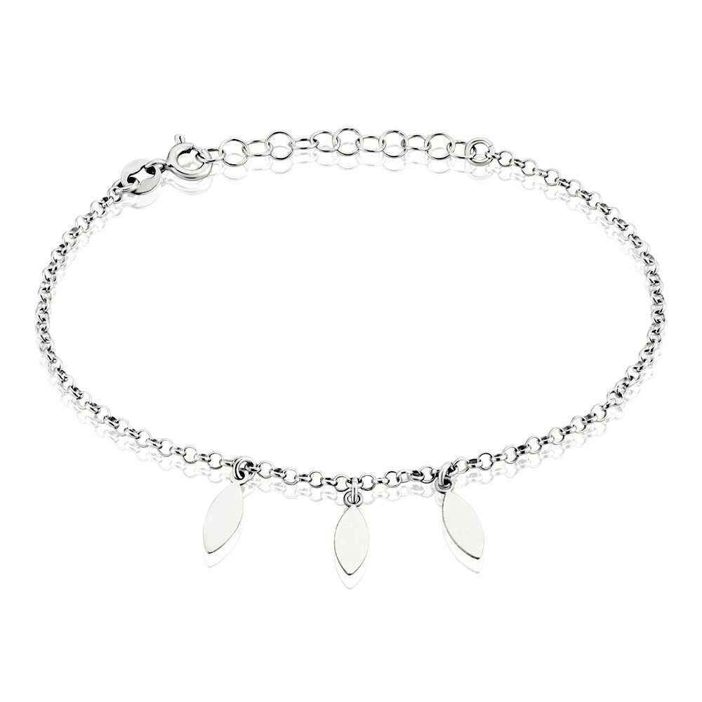 Bracelet Argent Blanc Osama - Bracelets chaînes Femme | Marc Orian