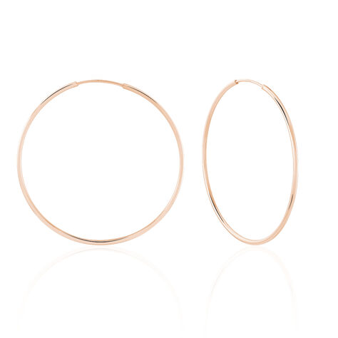 Créoles Argent Rose Olympia - Grosses créoles Femme | Marc Orian