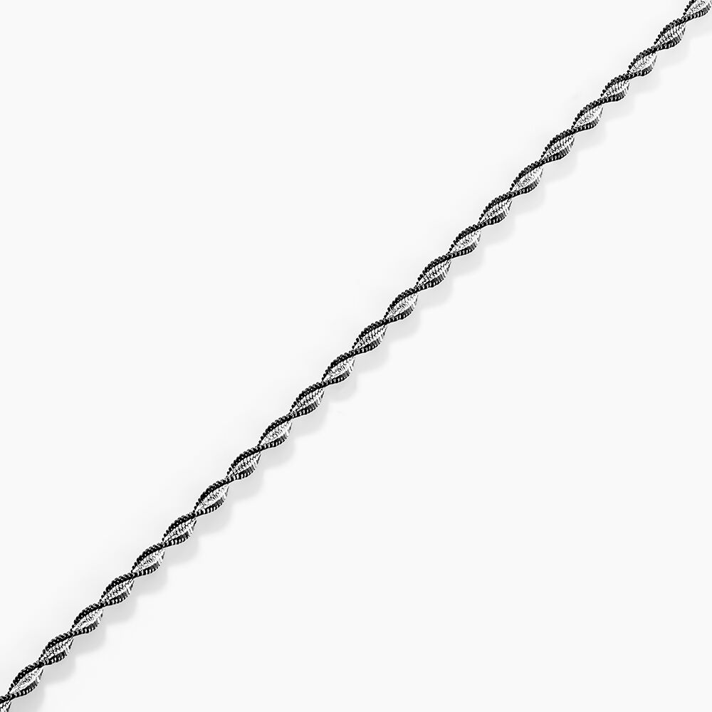 Bracelet Abie Torsade Argent Bicolore - Bracelets mailles Femme | Marc Orian
