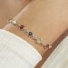 Bracelet Argent Blanc Rosalie Ambres - Bracelets Medailles Femme | Marc Orian