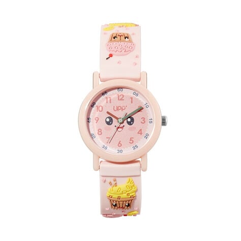 Montre Upp Tikky Muffin P&ecirc;che - Montres &eacute;tanches Enfant | Marc Orian