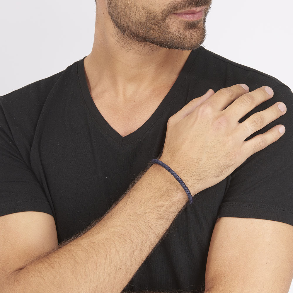 Bracelet Nestor Acier Blanc - Bracelets cha&icirc;nes Homme | Marc Orian