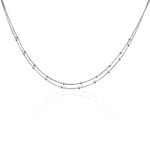 Collier Tounes Argent Blanc - Colliers fantaisie Femme | Marc Orian