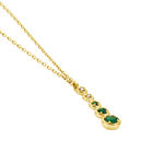Collier Josephine Or Jaune Emeraude - Colliers avec pierres Femme | Marc Orian
