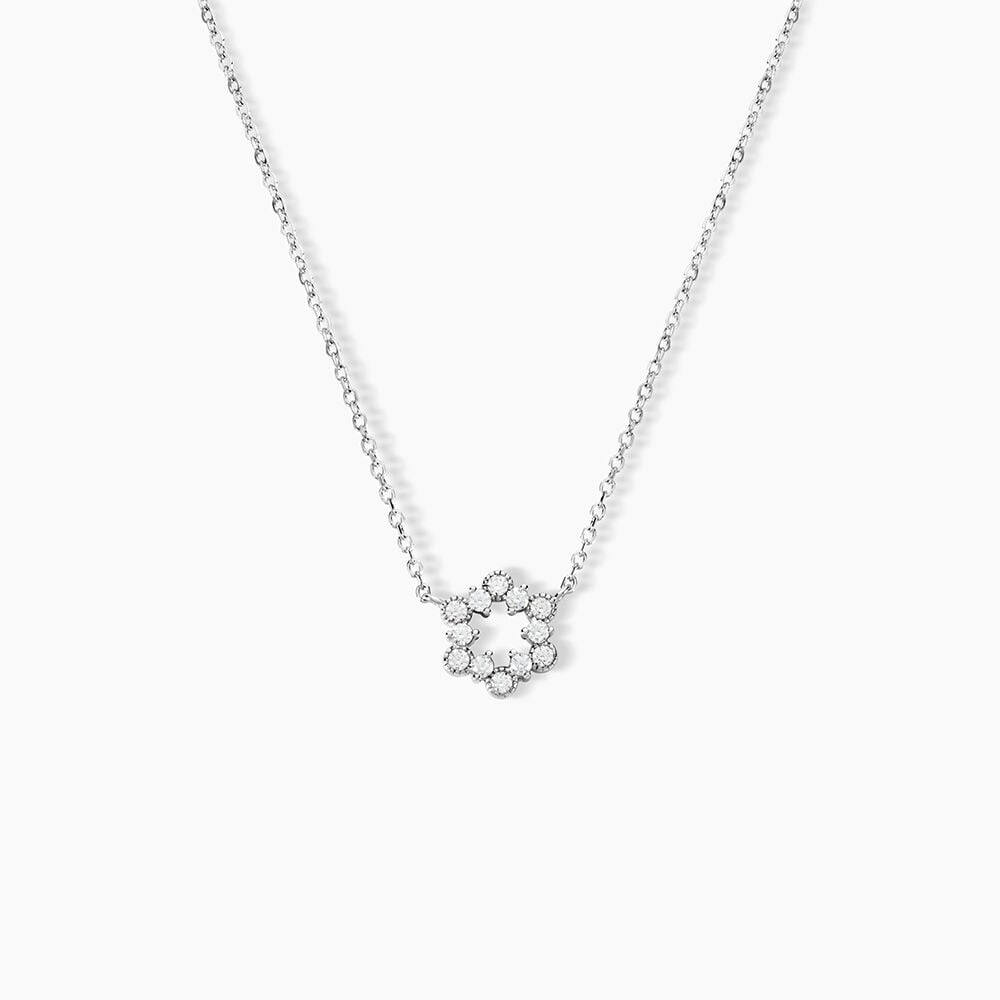 Collier Sibylline Argent Blanc Oxyde De Zirconium - Colliers avec pierres Femme | Marc Orian