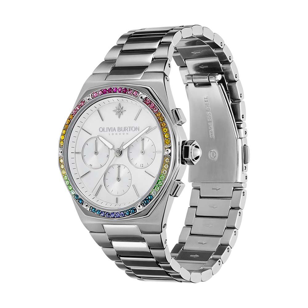 Montre Olivia Burton Hexa Multifonction Argenté - Montres étanches Femme | Marc Orian
