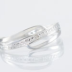 Bague Solena Or Blanc Diamant - Parures de mariage Femme | Marc Orian