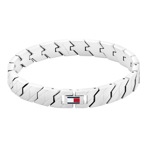 Bracelet Tommy Hilfiger Lars Acier Blanc - Bracelets cha&icirc;nes Homme | Marc Orian