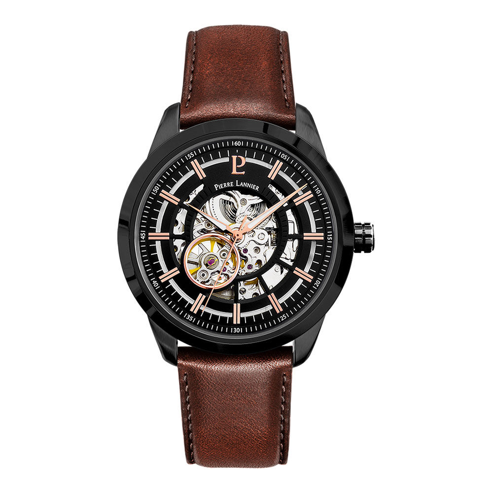 Montre Pierre Lannier Automatique 44 Noir - Montres automatiques Homme | Marc Orian