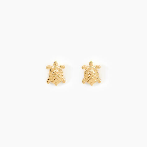 Boucles D'oreilles Puces Almahae Tortue Or Jaune - Puces Femme | Marc Orian