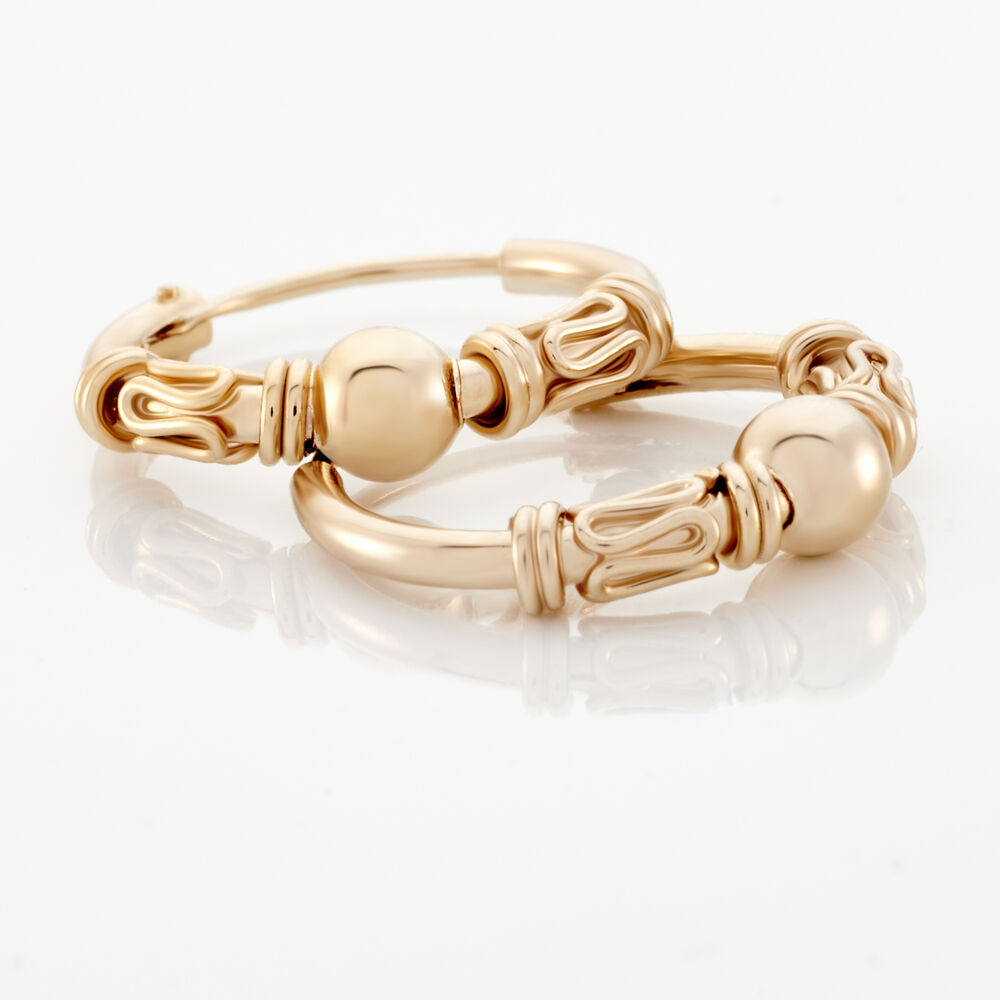 Cr&eacute;oles Tehanie Plaqu&eacute; Or Jaune - Cr&eacute;oles Femme | Marc Orian