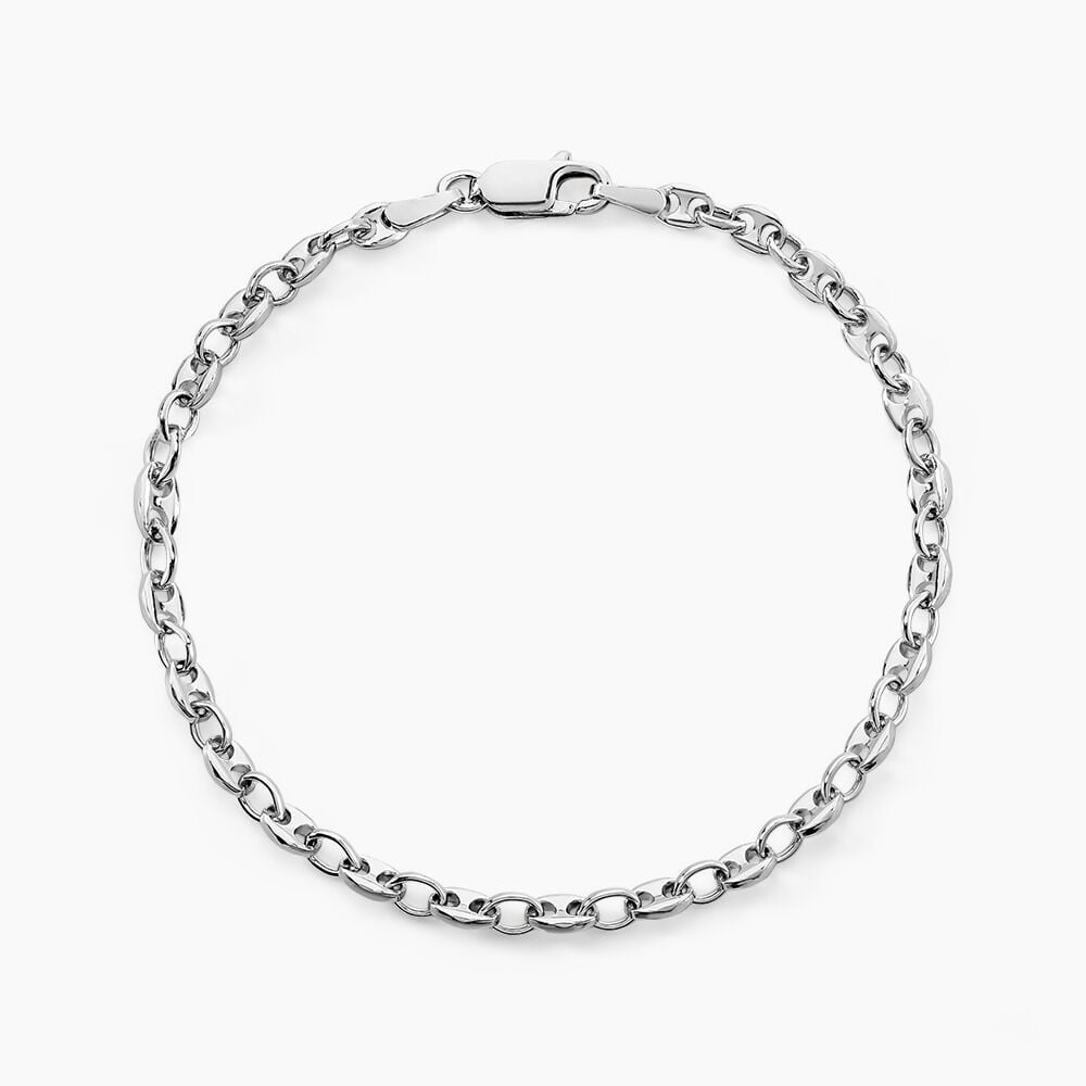 Bracelet Carrus Argent Blanc - Bracelets mailles Femme | Marc Orian
