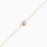 Bracelet Bengta Or Jaune Rubis Diamant - Bracelets cha&icirc;nes Femme | Marc Orian