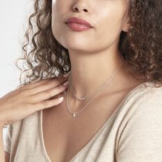 Collier Nuta Argent Blanc Oxyde De Zirconium - Colliers Femme | Marc Orian