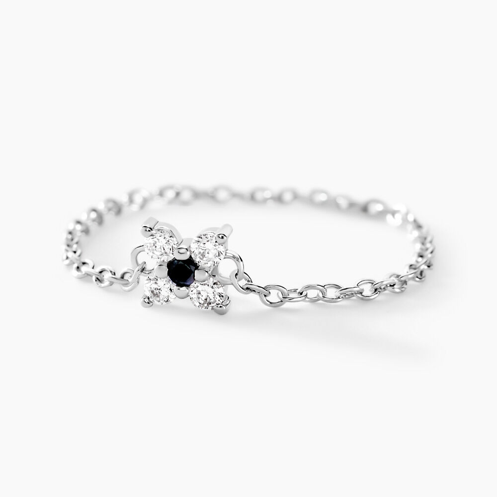 Bague Lindie Argent Blanc Oxyde De Zirconium - Bijoux fantaisie Femme | Marc Orian