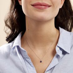 Collier Marie Or Blanc Saphir Diamant - Colliers Femme | Marc Orian