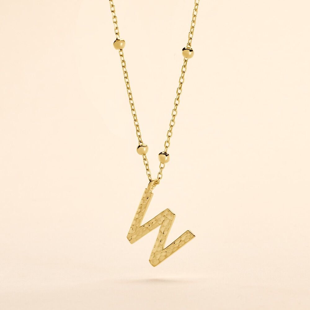 Collier Plaqué Or Jaune Lettra - Colliers fantaisie Femme | Marc Orian