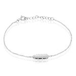 Bracelet Cynthia Argent Blanc Oxyde De Zirconium - Bracelets fantaisie Femme | Marc Orian