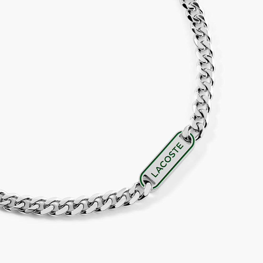 Collier Lacoste District Acier Blanc - Colliers Homme | Marc Orian
