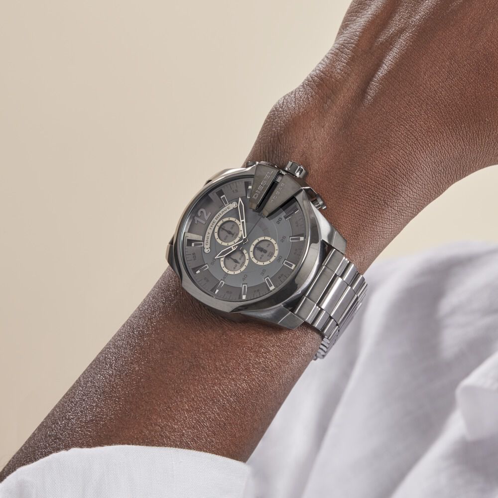 Montre Diesel Mega Chief Gris - Montres étanches Homme | Marc Orian