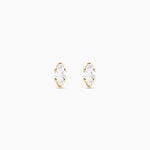 Boucles D'oreilles Puces Dudley Or Jaune Oxyde De Zirconium - Puces Femme | Marc Orian